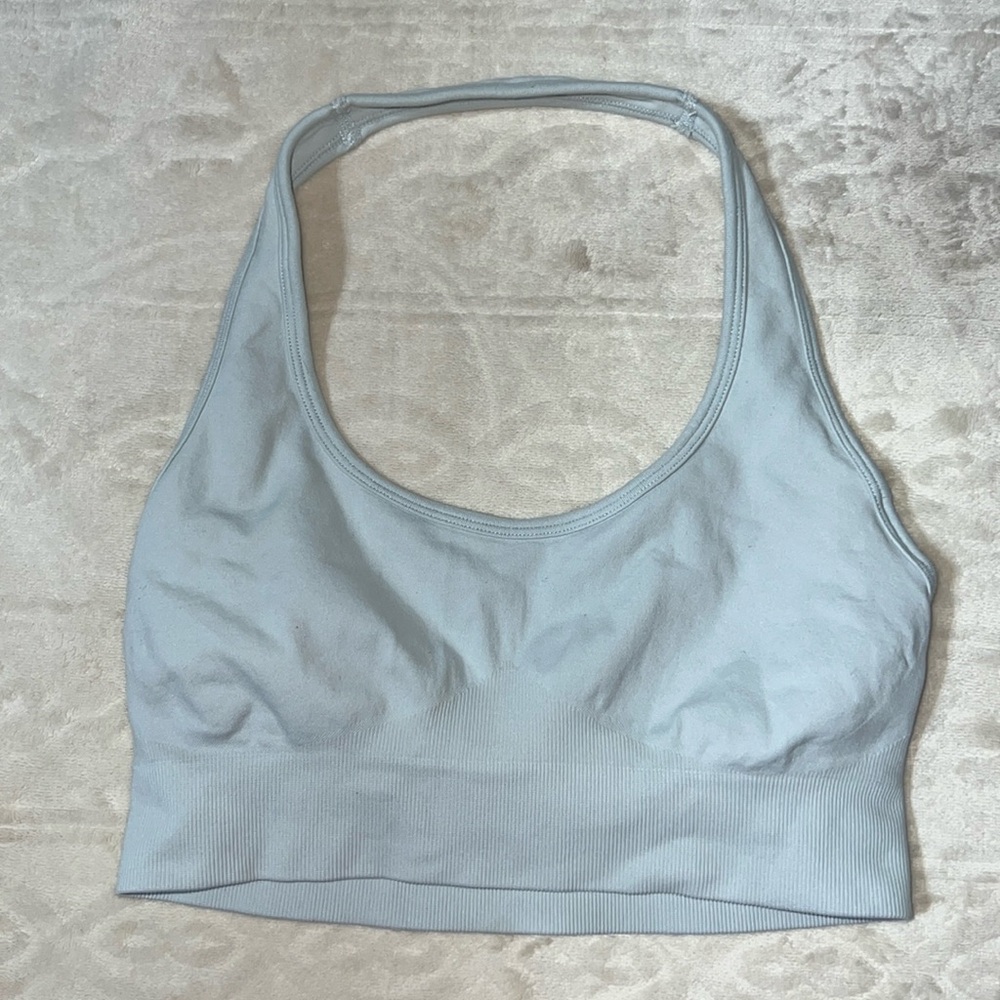 B‎ Her halter sports bra